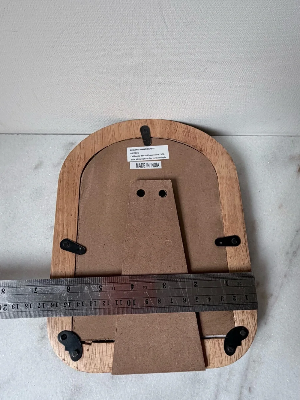 Wooden Arch Photo Frame in Brown for 5”x7” photo